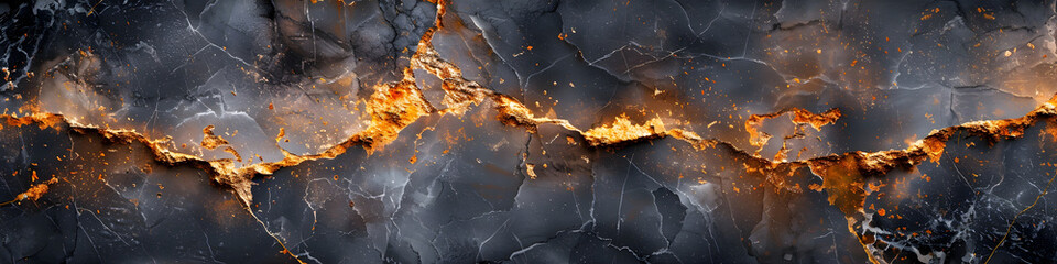 Aufkleber - Dramatic Black Marble Textured Background with Intricate Veining and Crevices,Showcasing the Natural Beauty and Rugged Elegance of This Iconic Stone