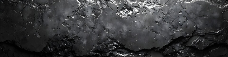 Aufkleber - Dramatic Black Marble Texture Background with Intricate Patterns and Captivating Monochrome Aesthetic