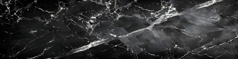 Poster - Elegant Black Marble Texture Background for High-End Branding,Packaging,and Digital Design