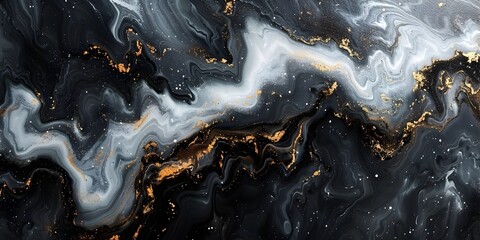 Fototapete - Captivating Marble Swirls:A Dramatic and Sophisticated Abstract Backdrop for Design,Art,and Photography