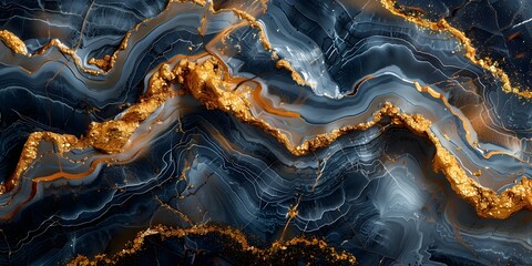 Leinwandbilder - Alluring Marble Textures and Dynamic Swirling Patterns Creating a Mesmerizing Abstract Background for Luxury and Design