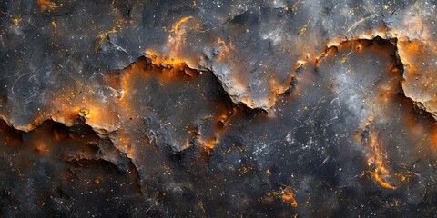 Aufkleber - Dramatic and Fiery Swirling Textures of Ancient Molten Stone Backdrop for Impactful Visuals and Emotive Designs