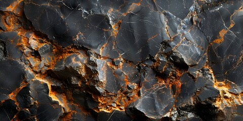 Aufkleber - Dramatic Fractured Marble Backdrop with Intense Textures and Patterns