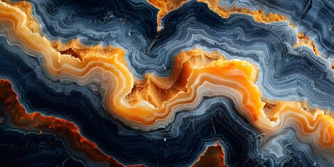 Aufkleber - Captivating Cosmic Marbled Textures:Fluid Abstractions Showcasing Nature's Intricate Patterns