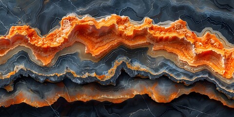 Wall Mural - Fiery Marble Textures:Mesmerizing Patterns of Molten Energy in Nature's Canvas