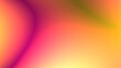 Bright yellow, neon orange, fluorescent pink, grass green gradient curves abstract background 8K 16:9, copy space. Colorful glowing blur backdrop for wallpaper, cover, web header, banner, presentation