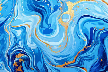 Wall Mural - blue and yellow 