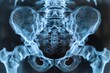 An X-ray of a woman's pelvis.