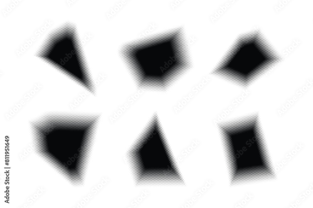 Halftone Hexagon Pattern, Reprographic Technique for Simulating Background Set Minimal Style Dynamic Wallpaper