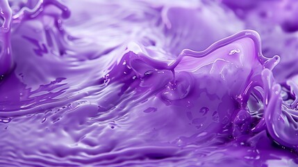 Canvas Print - Color purple paint in water. Abstact background