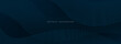 © Flookker - Dark blue abstract background with glowing curved waves.