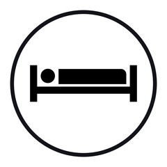 Wall Mural - person on bed icon png