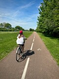Fototapeta Przestrzenne - person riding a bicycle