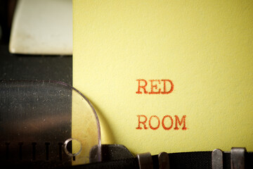 Wall Mural - Red room phrase