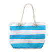Blue striped beach bag