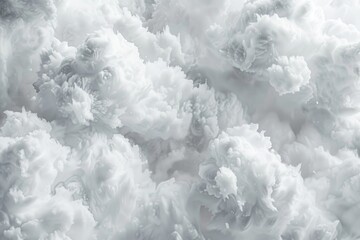 Canvas Print - A bunch of clouds floating in the air. Suitable for various design projects