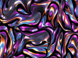 Seamless abstract iridescent background, modern wallpaper design. Generative ai