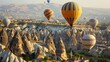 © DayByDayCanvas - Hot Air Balloons Over Cappadocia Landscape