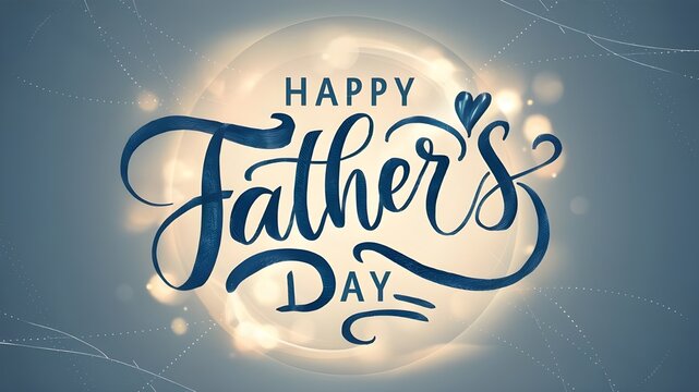 Happy fathers day. Lettering. Holiday calligraphy text