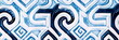 © Maximusdn - Elegant Greek key meander pattern, summer background, white and Mediterranean blue,