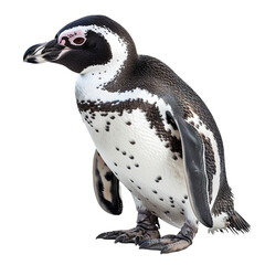 African penguin on white background,png