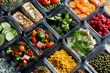 Assorted Meal Preps in Containers 