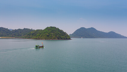 Wall Mural - Ships in Thailand on the island of Koh Chang