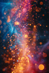 Poster - Surreal visualization of entropic effects in quantum mechanics, with order and chaos intertwined,