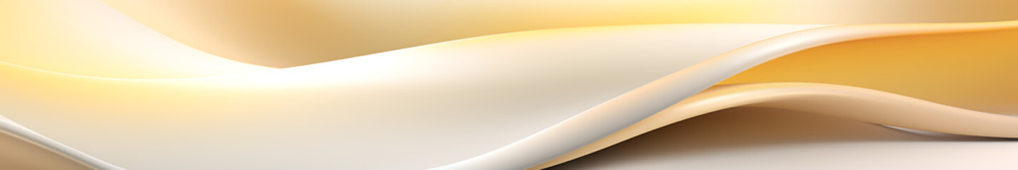 Wall Mural - Abstract background for banner presentation, white and gold, simple, light, satin cloth