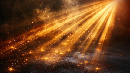 Wall Mural - png image of sun rays light overlays yellow flare glow isolated on transparent backgrounds for desig