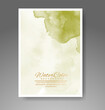 © REZI - Cards with watercolor background. Design for your cover, date, postcard, banner, logo.