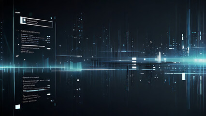 Futuristic data-themed abstract background with a digital art concept	
