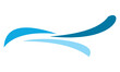 blue water wave logo