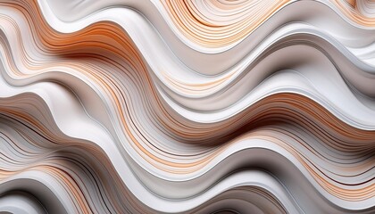 Wall Mural - a wallpaper design featuring waves patterned after the smooth polished surface of onyx stone the waves have a 3d effect