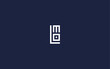 letter lmo with square logo icon design vector design template inspiration