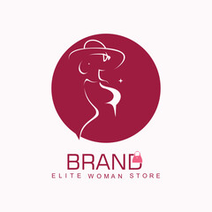 Wall Mural - Brand logo design simple concept Premium Vector