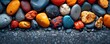 Vibrant Colored Beach Stones Stunning K High Photo