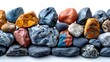 Vibrant River Stones A Colorful and Textured K Background