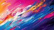 A colorful painting with a lot of different colors and shapes, AI