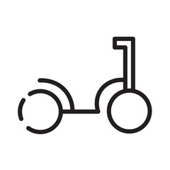 Poster - Bicycle Bike Scooter Line Icon