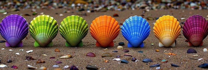 seashells on the beach