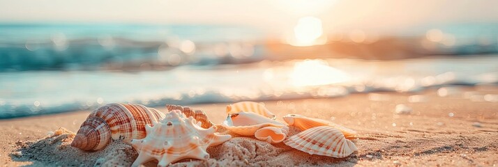 seashells on the beach
