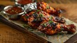 Chicken lollipop is Indian Chinese appetizer which is a frenched chicken winglet.