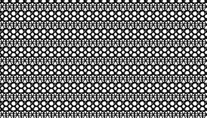 Seamless lace pattern composed of mesh and dots.