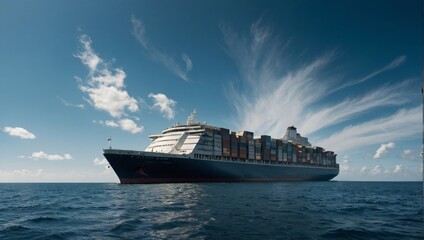 cruise ship in the ocean