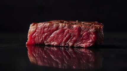 Wall Mural - Mouthwatering medium rare Steak: Juicy, Delicious, and Gorgeous