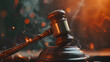 © suldev - Tax Law: Judge's Gavel as a symbol of legal system, Themis is the goddess of justice and wooden stand with text word