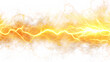 © suldev - yellow electricity lightning flash isolated on white background