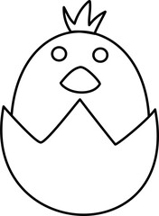 Wall Mural - chick lamp kidcore lineart