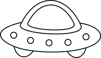 Wall Mural - ufo lamp kidcore lineart